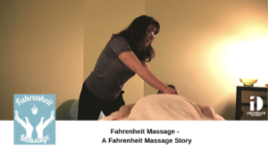 kristin massaging a client